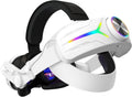 RGB Comfort Battery Head Strap 8000mAh Compatible with Meta Quest 3/Quest 3S Accessories,Battery Pack Elite Strap Replacement for Enhanced Support and Extend Playtime in VR
