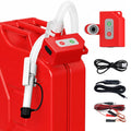 Automatic Fuel Transfer Pump, Fast 3.2 GPM Flow Gas Transfer Pump with Auto Stop Sensor Fuel Gas Can Pump with 71" Extra Long Hose, Rechargeable Lithium-Ion Battery Gas Pump, Red