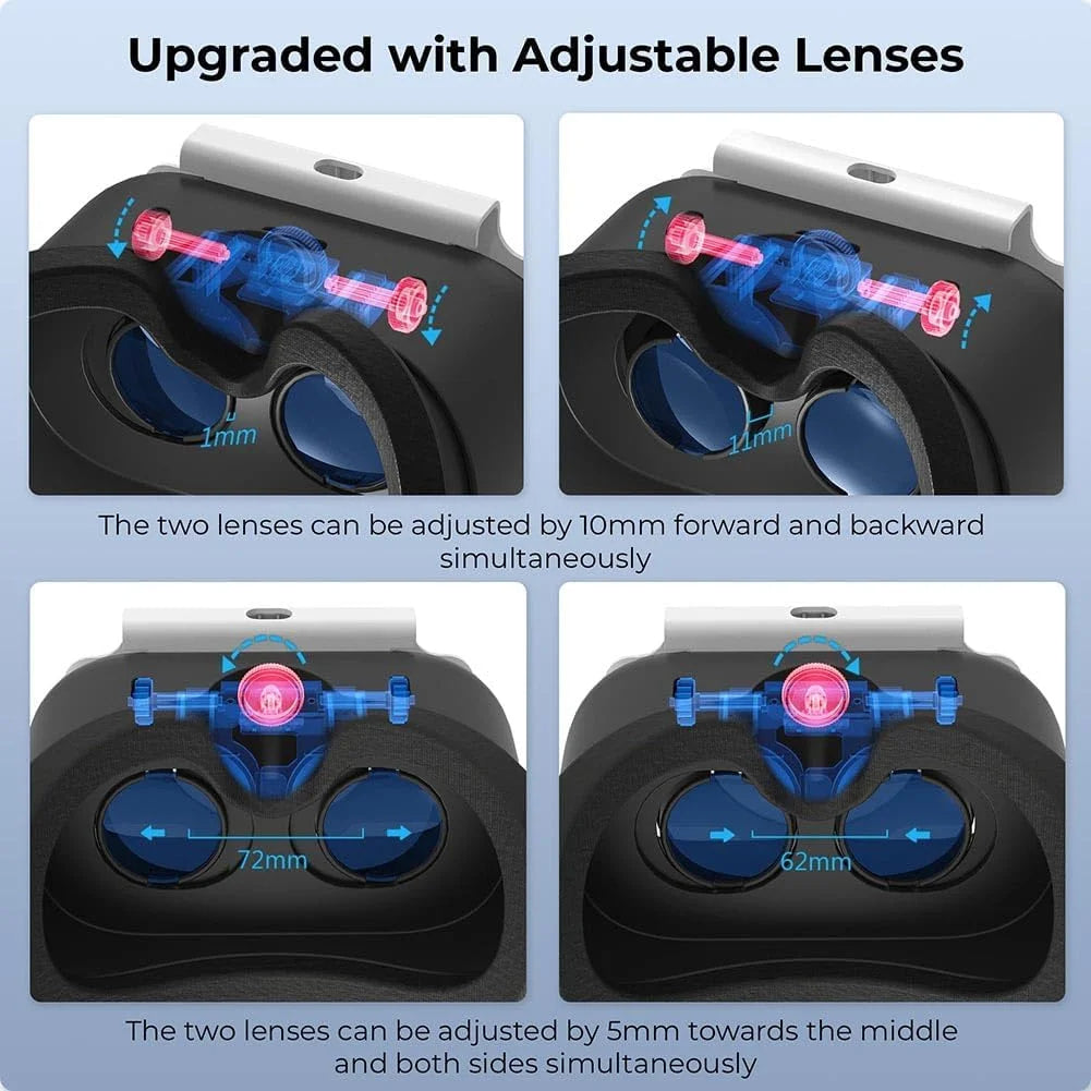 Newest VR Headset for Nintendo Switch & Switch OLED Model, 3D VR Glasses with Adjustable Lens for Virtual Reality Gaming Experience, Switch VR Labo Goggles Adjustable Headset for Nintendo Switch