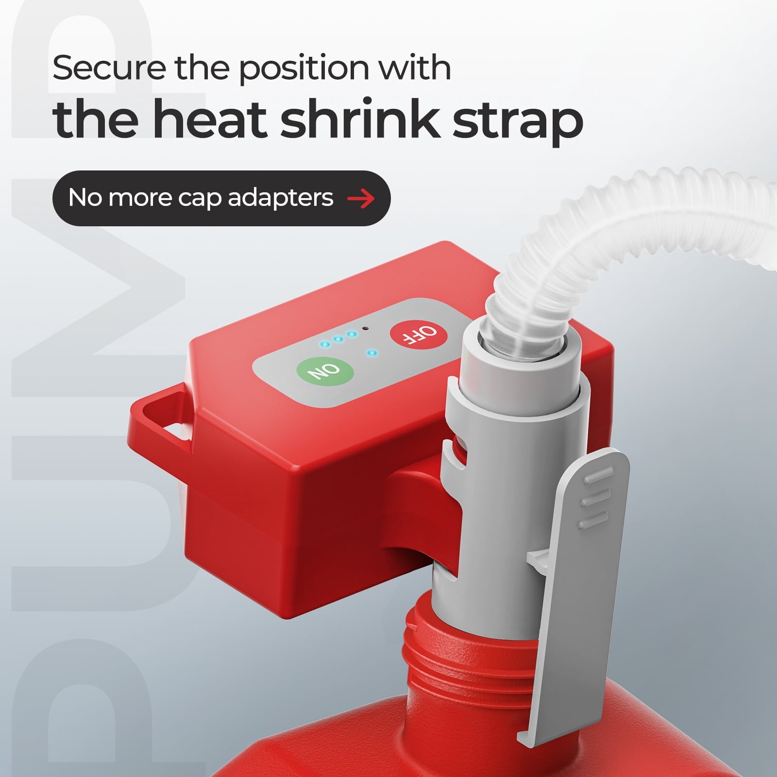 Automatic Fuel Transfer Pump, Fast 3.2 GPM Flow Gas Transfer Pump with Auto Stop Sensor Fuel Gas Can Pump with 71" Extra Long Hose, Rechargeable Lithium-Ion Battery Gas Pump, Red