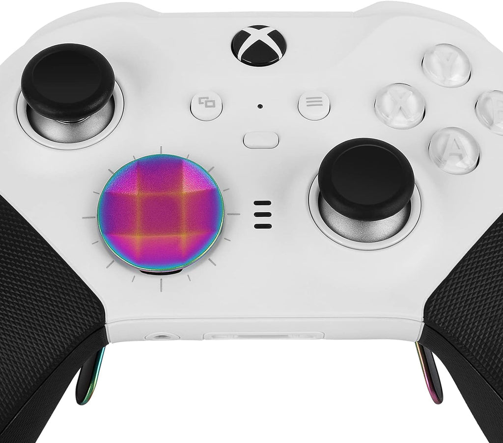 Prociv 17 in 1 Metal Thumbsticks for Xbox One Elite Series 2, Elite Series 2 Controller Accessory Parts, Gaming Accessory Replacement, Metal Mod 6 Swap Joystick, 4 Paddles, 2 D-Pads, 1 Tool (Color)