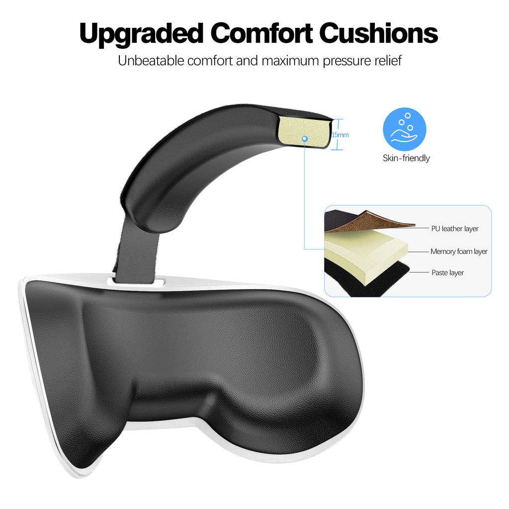 Head Strap Compatible with Oculus Quest 3S,Meta Quest 3S Accessories Adjustable Elite Strap Replacement for Enhanced Comfort Support and Gaming Immersion in VR(White)