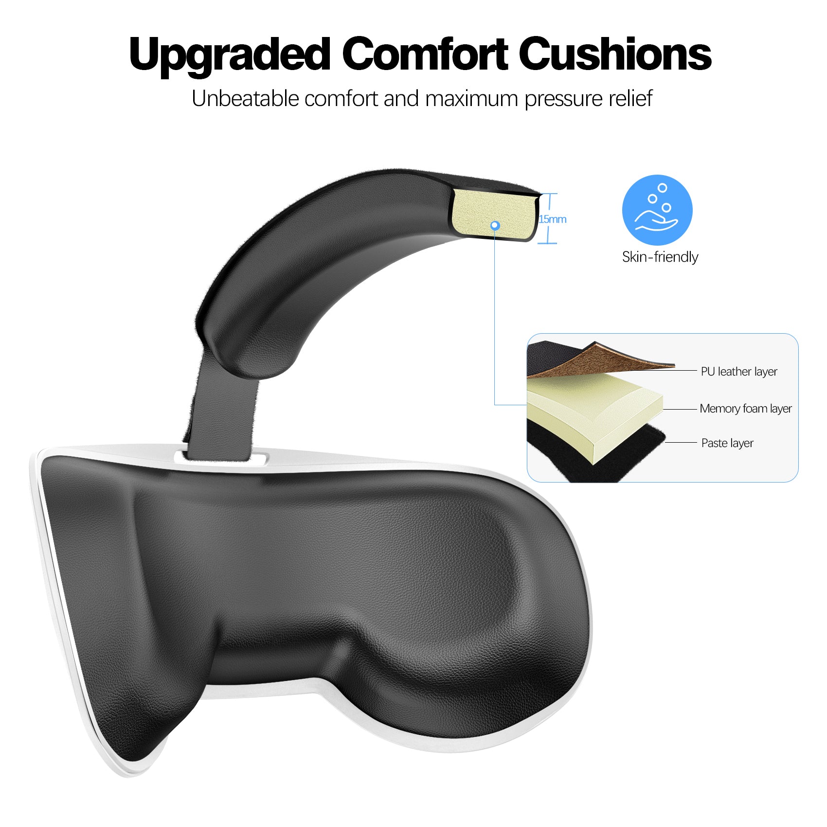 Head Strap Compatible with Oculus Quest 3S,Meta Quest 3S Accessories Adjustable Elite Strap Replacement for Enhanced Comfort Support and Gaming Immersion in VR(White)