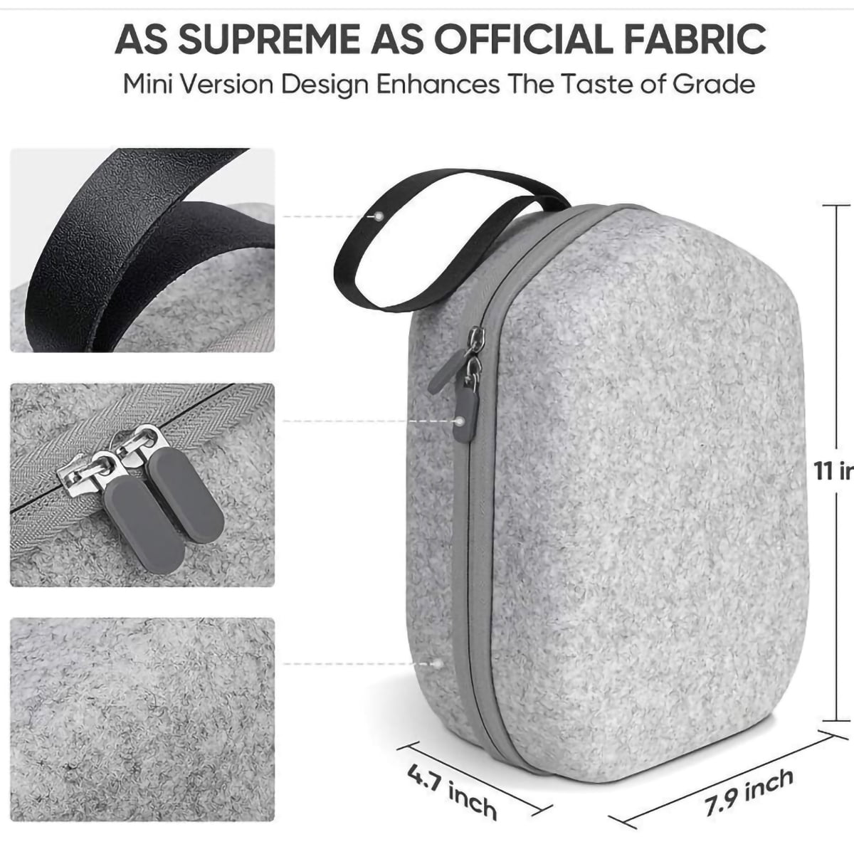Hard Carrying Case for Meta Quest 3 / Quest 2 Lightweight Full Protection Storage Bag Fixed Protection for VR Headset Accessories Hard Carrying Case for Travel Home Storage
