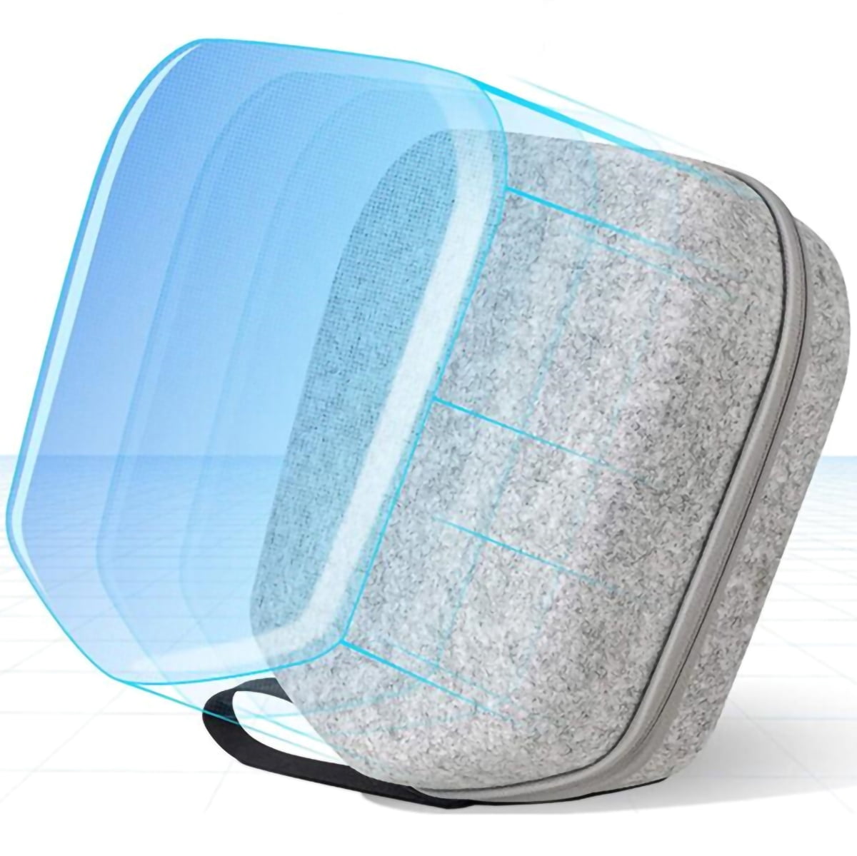 Hard Carrying Case for Meta Quest 3 / Quest 2 Lightweight Full Protection Storage Bag Fixed Protection for VR Headset Accessories Hard Carrying Case for Travel Home Storage