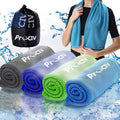 4 Pack Cooling Towels Ice Towel for Neck and Face Soft Breathable Chilly Microfiber Keep Cool Towels for Yoga Gym Fitness Camping Running Workout & More Activities 40 x 12