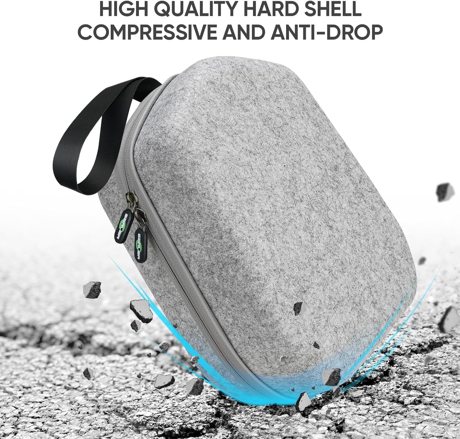 Hard Carrying Case Compatible with Meta Oculus Quest 2/Quest 3/Meta Quest 3S/Elite Version VR Gaming Headset and Touch Controllers Accessories VR Headset Travel Bag for Travel and Home Storage