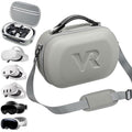 Carrying Case for Meta Quest 3S/Quest 3/Oculus Quest 2/Pico 4/Quest Pro/Vision Pro Portable Travel Case for Controllers and Other Accessories Waterproof Shockproof Portable Bag with Mesh Pocket
