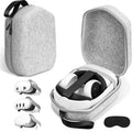 Hard Carrying Case Compatible with Meta Oculus Quest 2/Quest 3/Meta Quest 3S/Elite Version VR Gaming Headset and Touch Controllers Accessories VR Headset Travel Bag for Travel and Home Storage