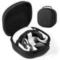 Hard Carrying Case for Meta Quest 3S/Quest 3/Quest 2 VR Gaming Headset and Touch Controllers Travel Case Waterproof Shockproof Portable Bag with Mesh Pocket for Meta Accessories