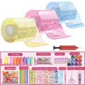 Nano Tape Bubble Kit, Double Sided Tape Elastic Bubbles DIY Craft Kit, Stress Balls Toys, Squishy Ball, Anxiety Relief Toy, Party Favors and Fidget Toys for Girls, Boys, Kids