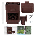 Rainwater Collection System Downspout Diverter Fits for 2 x 3 or 3 x 4 Gutter Downspouts Rain Barrel Diverter Kit with Adjustable Valve and Filter