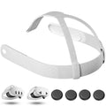 Replacement Head Strap for Meta Quest 3/3S Original Oculus Quest 3 Comfort Headband 4 Thumbstick Caps Included Adjustable & Breathable Design-VR Head Strap Accessories