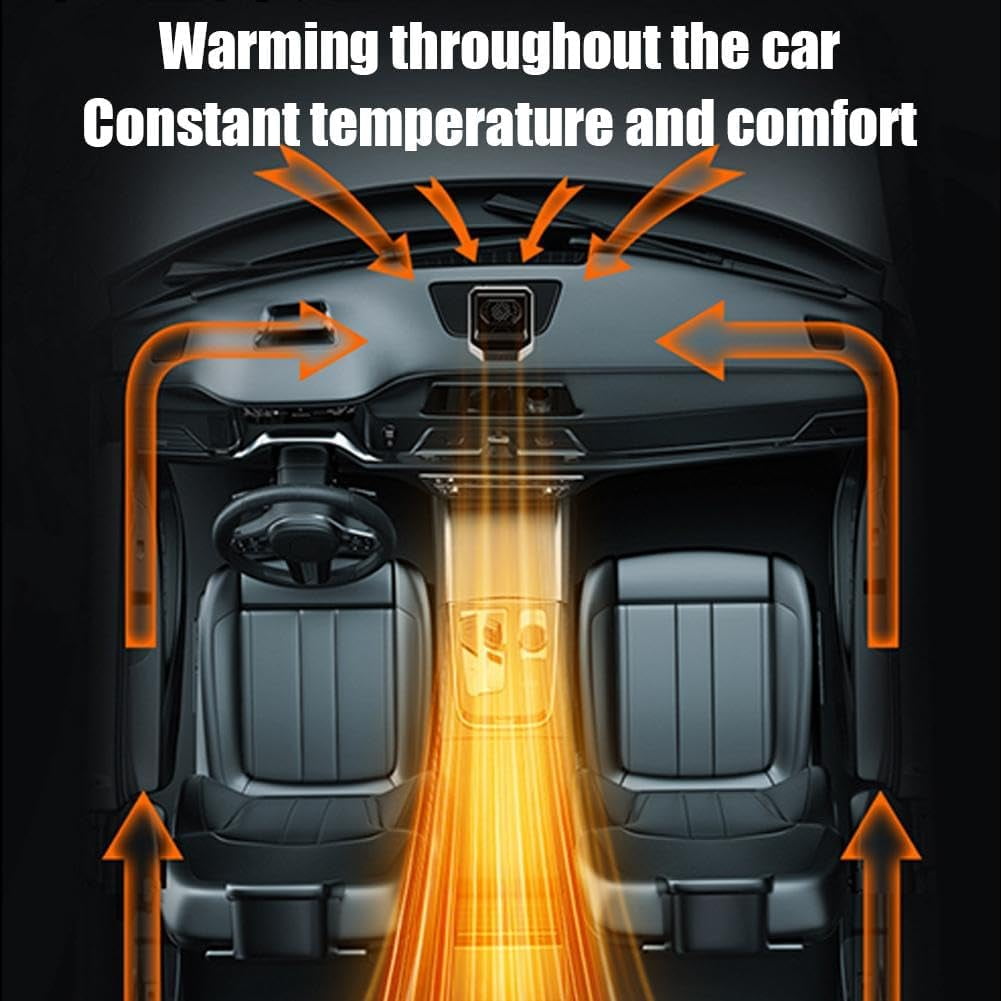 Auto Car Heater Fan Car Heater with Cooling Function 12V Car Heater Car Heater Fan Plug-in Anti-Fog Car Electric Fast Heating Cooling Fan Car Windshield Defroster for All Cars
