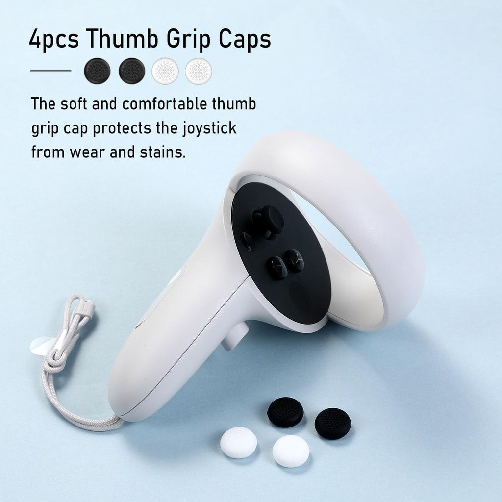 Joystick Replacement Kit for Oculus Quest 2 Repair Kit for Meta Quest 3 Controller 13 in 1 Joystick Thumbstick Cap Replacement Accessories Parts Drift Repair with Tools