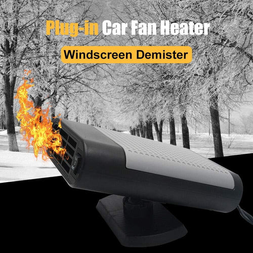 2 in 1 Auto Heater Fan Portable Car Heater Automotive Cooling Fan Rotatable Car Defroster Fast Heating Defrosts Defogger Vehicle Heat Cooling Fan Auto Heater