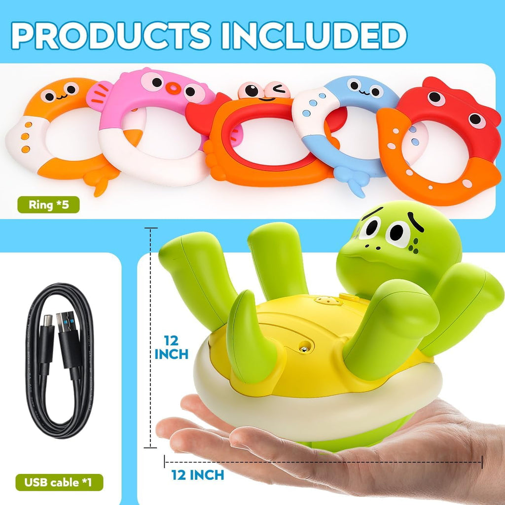 Baby Bath Toys Toddler Bathtub Toy Turtle Sprinkler Sprinkler Swimming Turtle Water Toys Bathtub Water Toys Birthday Gifts for Kids Bath Pool Water Spray Toys for Babies Toddlers 3-8