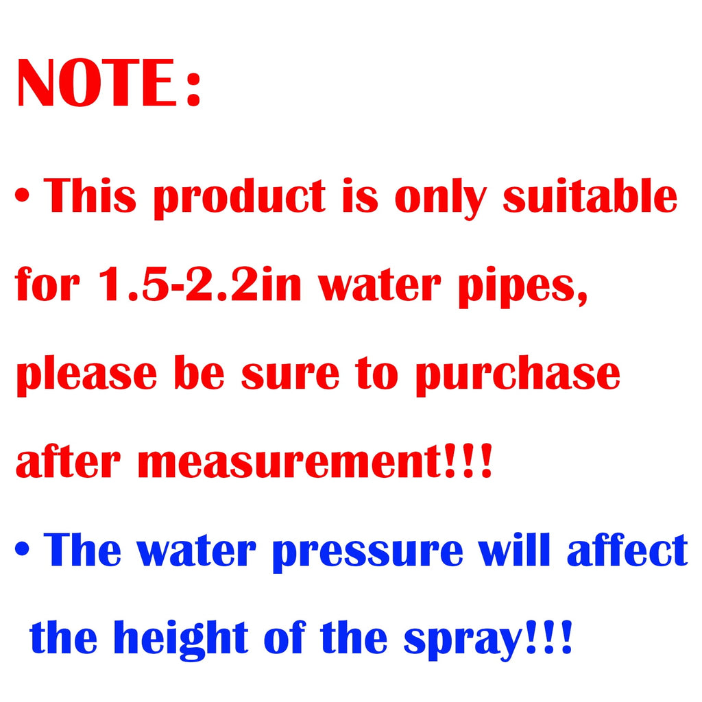 Pool Fountain Luminous Double Spray Spa and Swimming Pool Waterfall Fountain for Above Ground/Inground Pools Adjustable Nozzle Outdoor Garden Sprinkler Fountain Cooler
