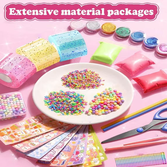Nano Tape Bubble Kit, Double Sided Tape Elastic Bubbles DIY Craft Kit, Stress Balls Toys, Squishy Ball, Anxiety Relief Toy, Party Favors and Fidget Toys for Girls, Boys, Kids