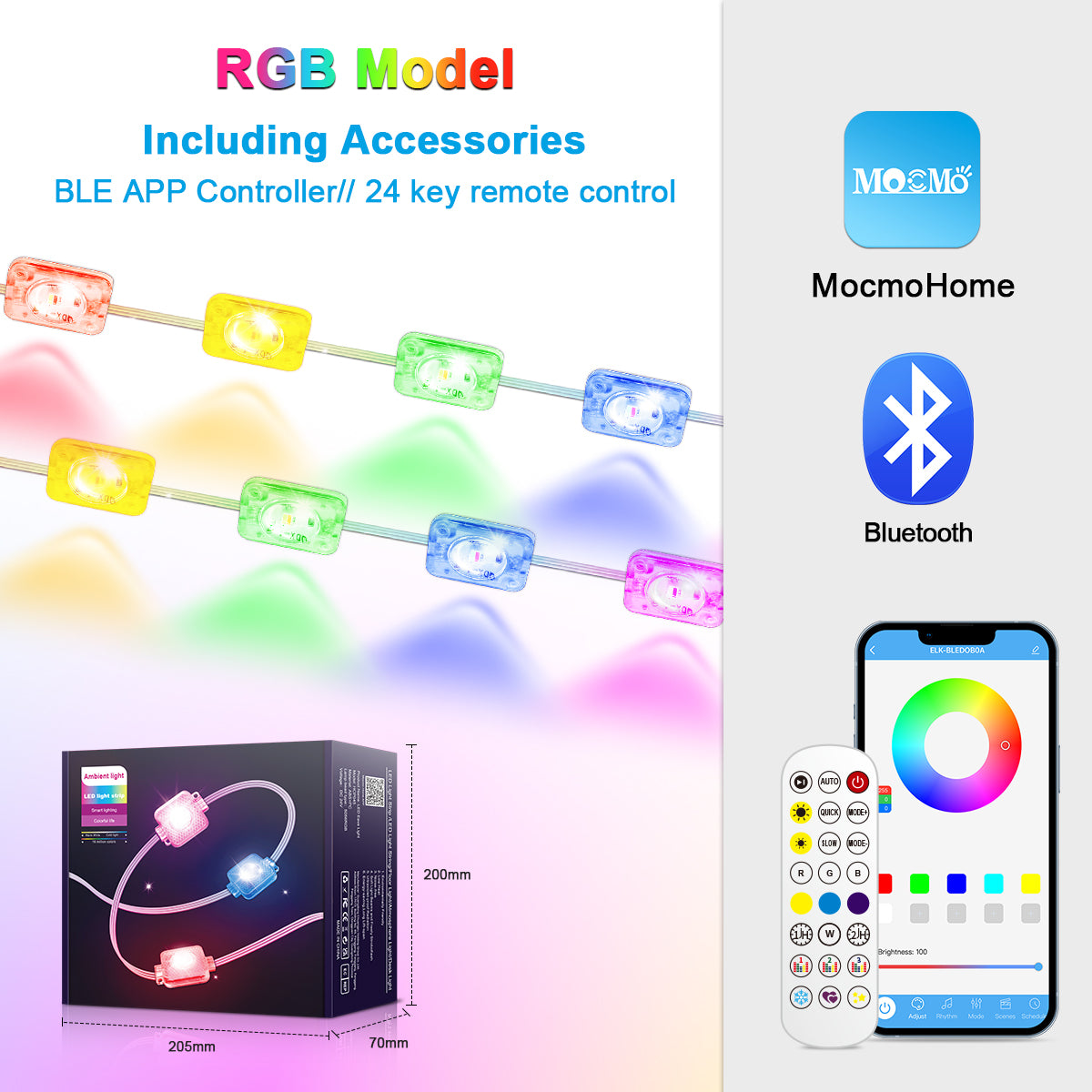 Permanent Outdoor Lights 150ft, Christmas Outdoor Lights Smart RGB+IC App Control with 48 LEDs, LED Eaves Lights IP67 Waterproof, House Roof Outdoor Lighting for Party, Daily, Halloween,Garden